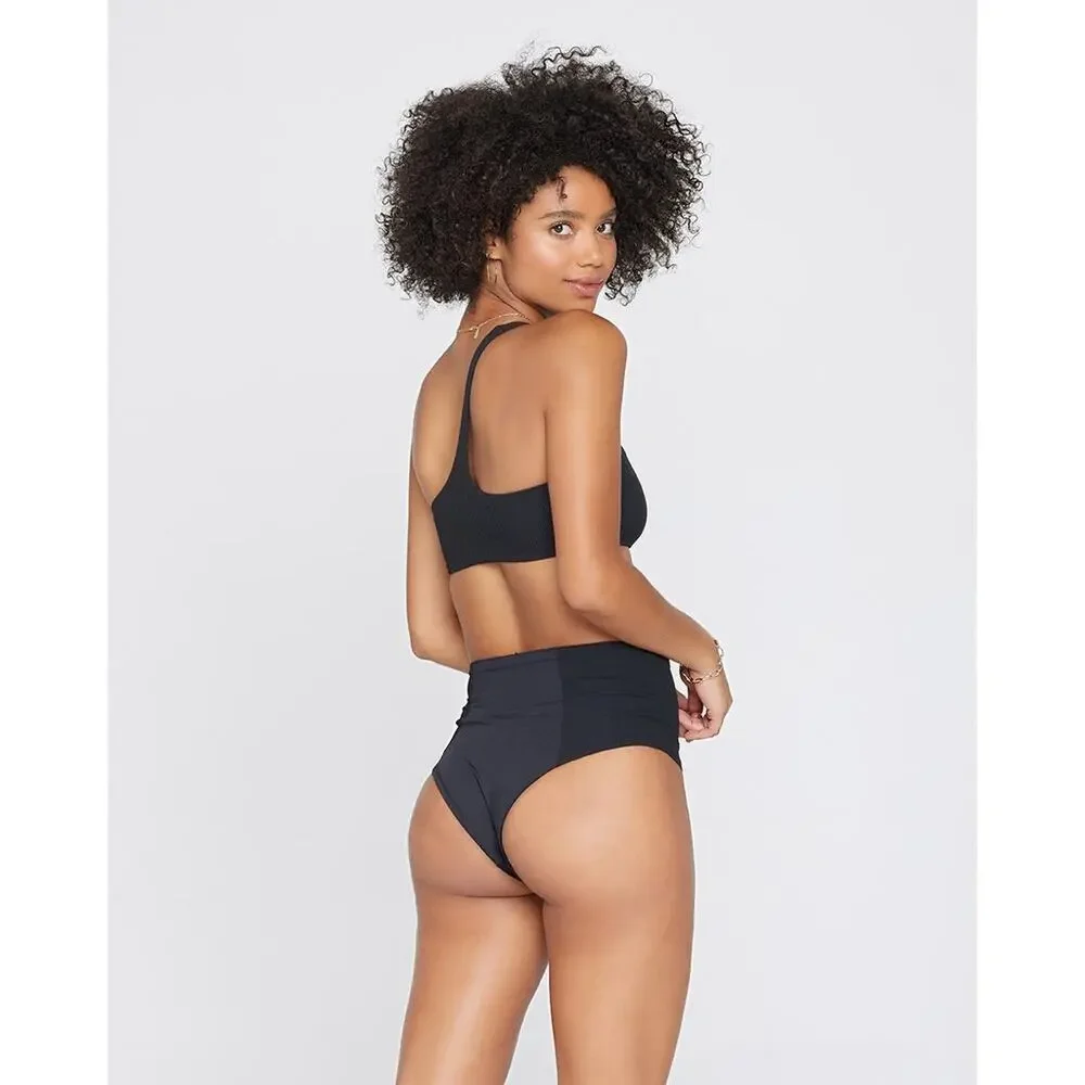 L*Space Jackie Bikini Bottom Black XS NWOT New